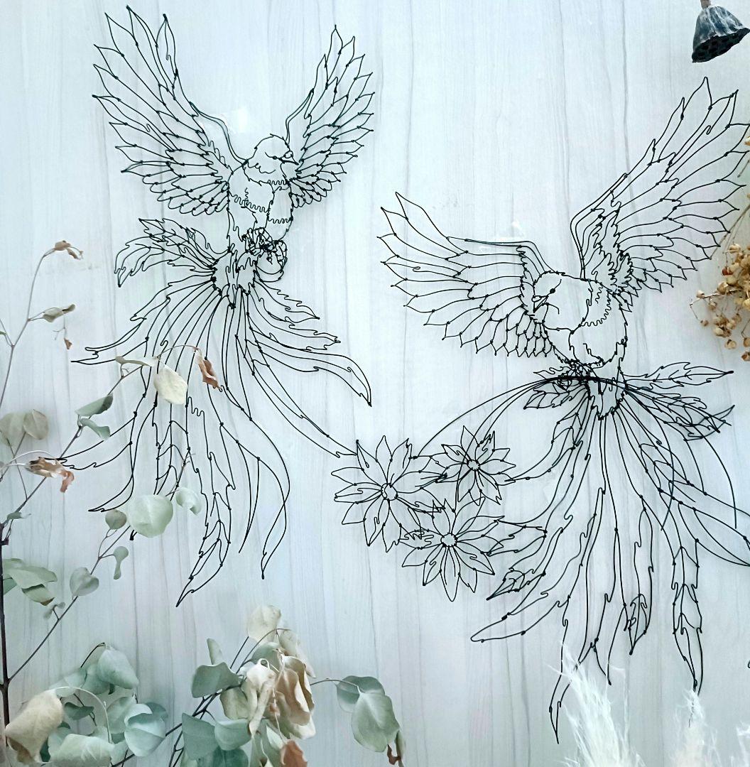 専用ページ　小鳥（サンキライ）鳩　花束　2点セット