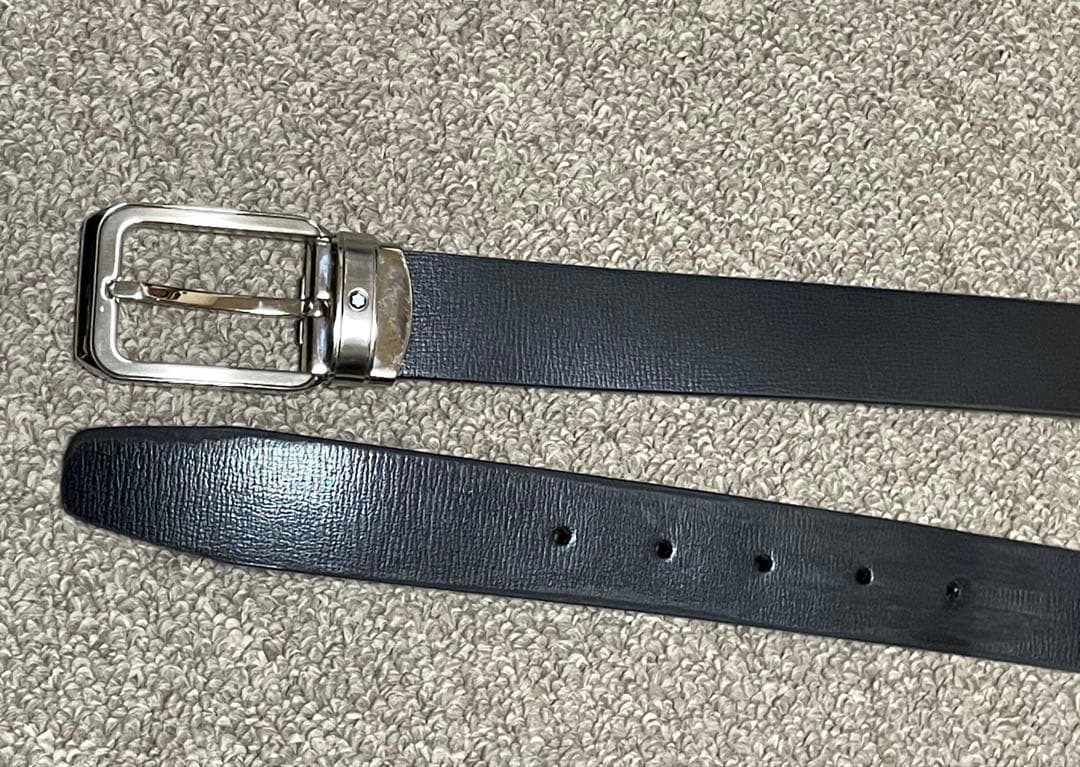 モンブラン ベルト マイスターシュテック 本革ベルト　シルバー金具