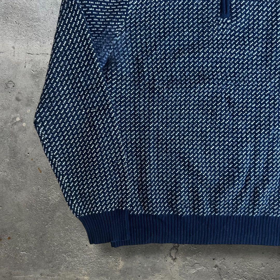 【希少】brooks brothers バーズアイ　ハーフジップニット