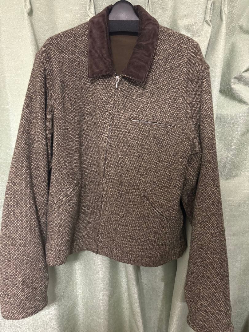 ジャケット・アウター URALEE SPUN TWEED ZIP BLOUSON 25AW