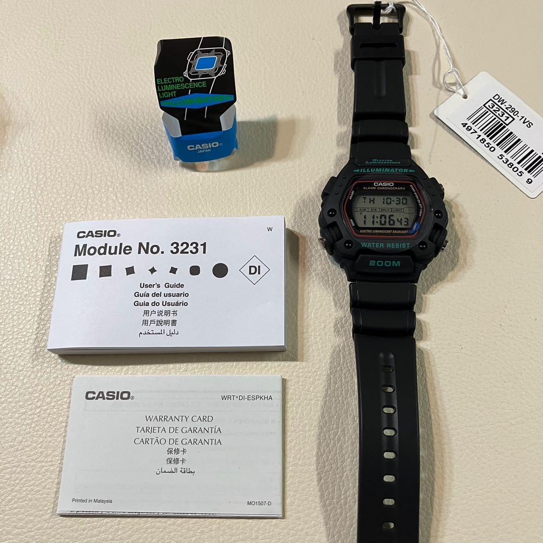 カシオ　DW-290-1 デジタルウォッチ　未使用　生産終了モデル　激レア