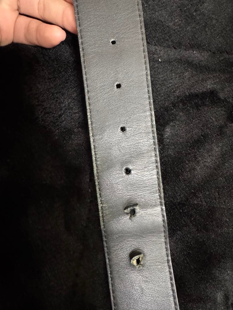 Louis Vuitton ロゴ入りベルト ブラック