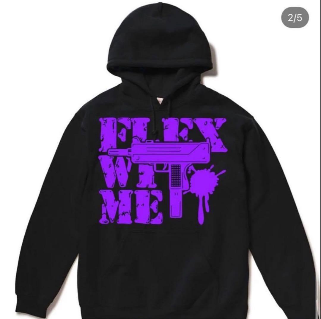 flexwitme パーカー　紫sサイズ
