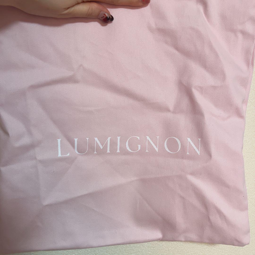 Lumignon houndstooth 2way bag ピンク ルミニョン