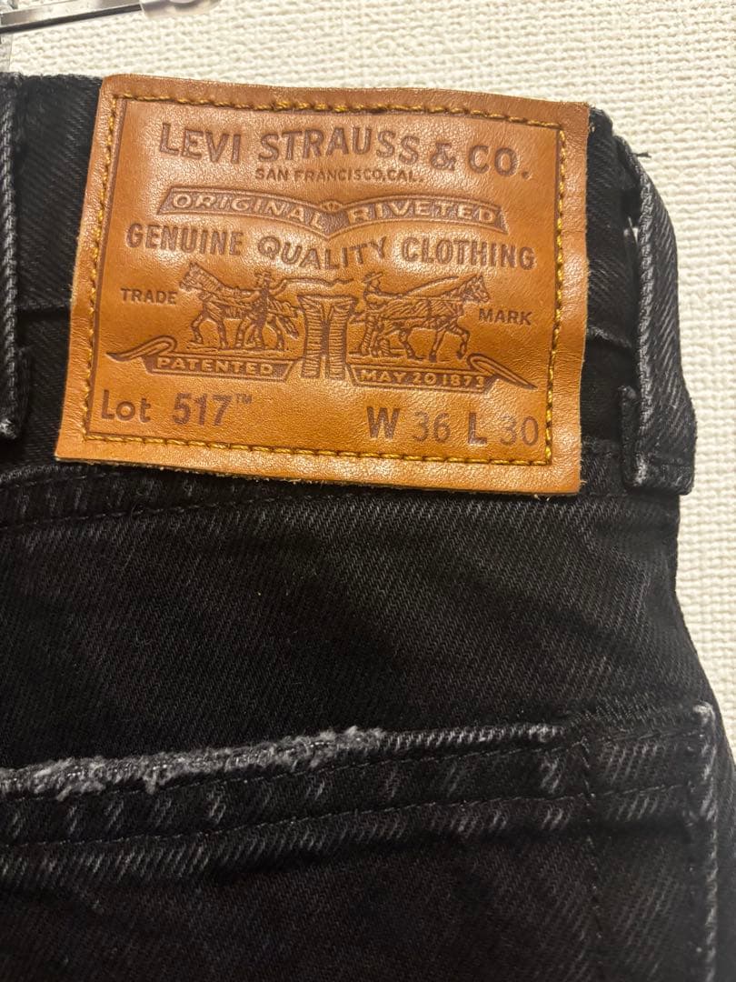 EDIFICE 別注 Levi's 501 BLACK 黒 W36L30