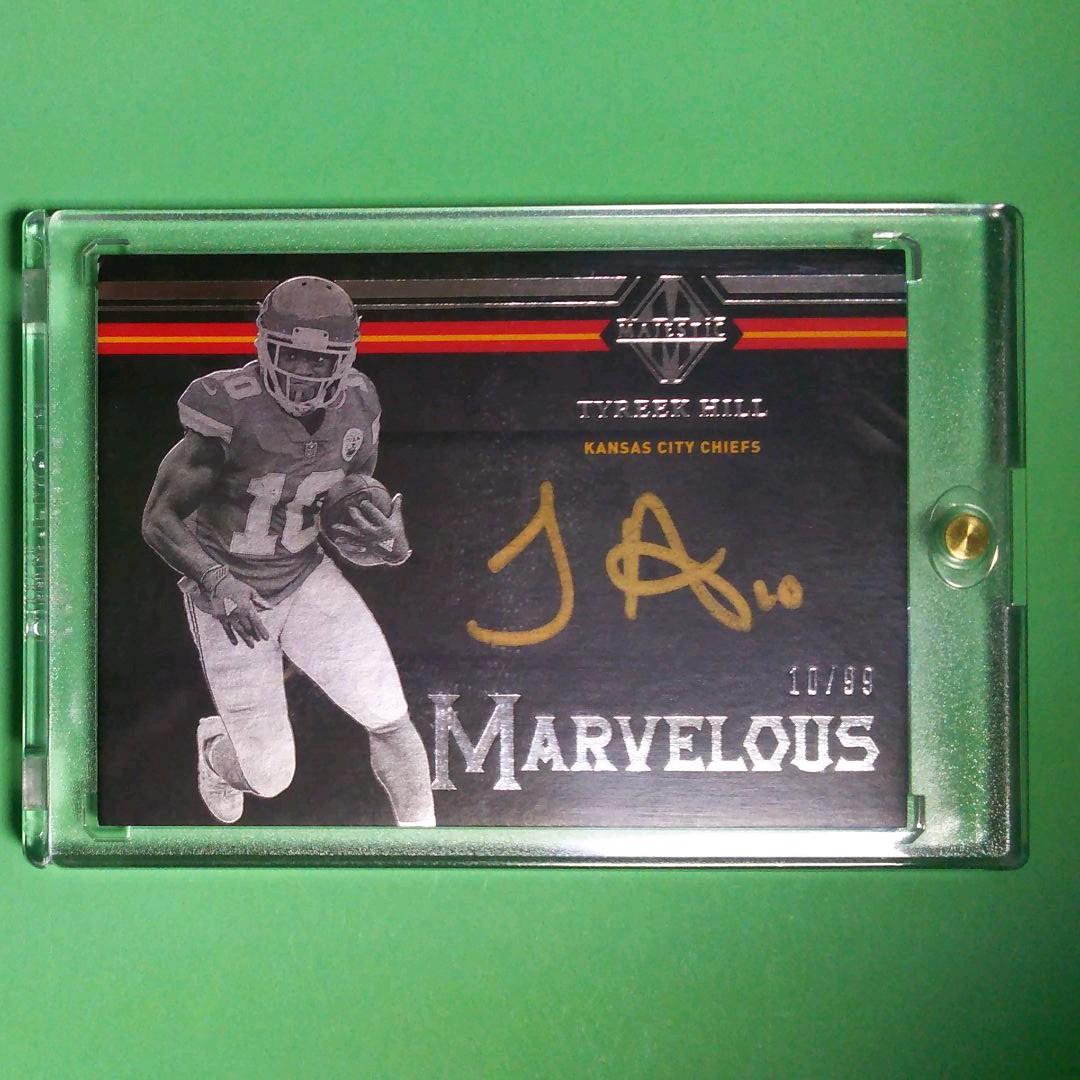 TYREEK HILL　タイリーク ヒル　直書きサインカード　　AUTO　NFL