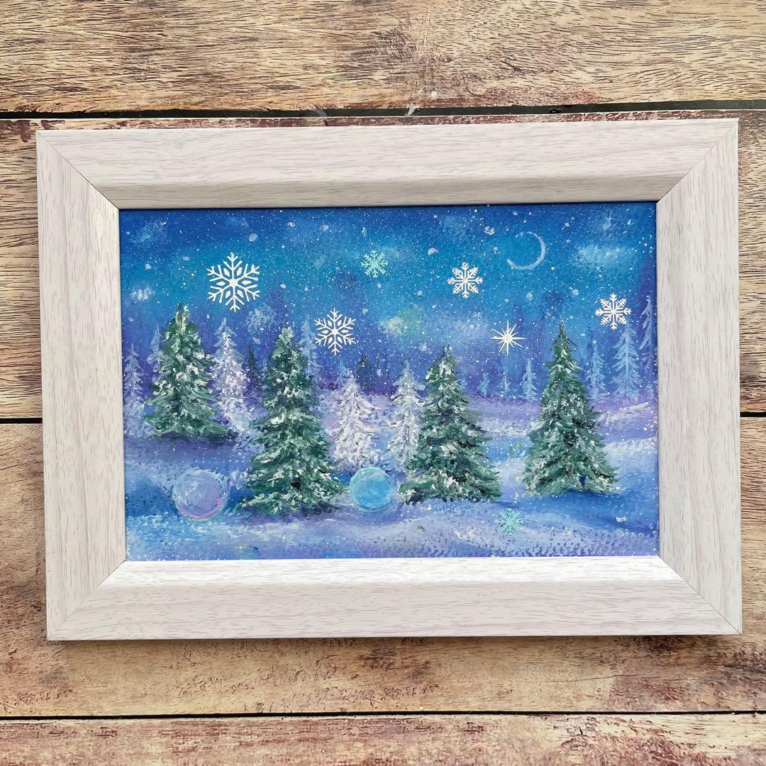 オイルパステル画　アクリル画　ご予約品　5点