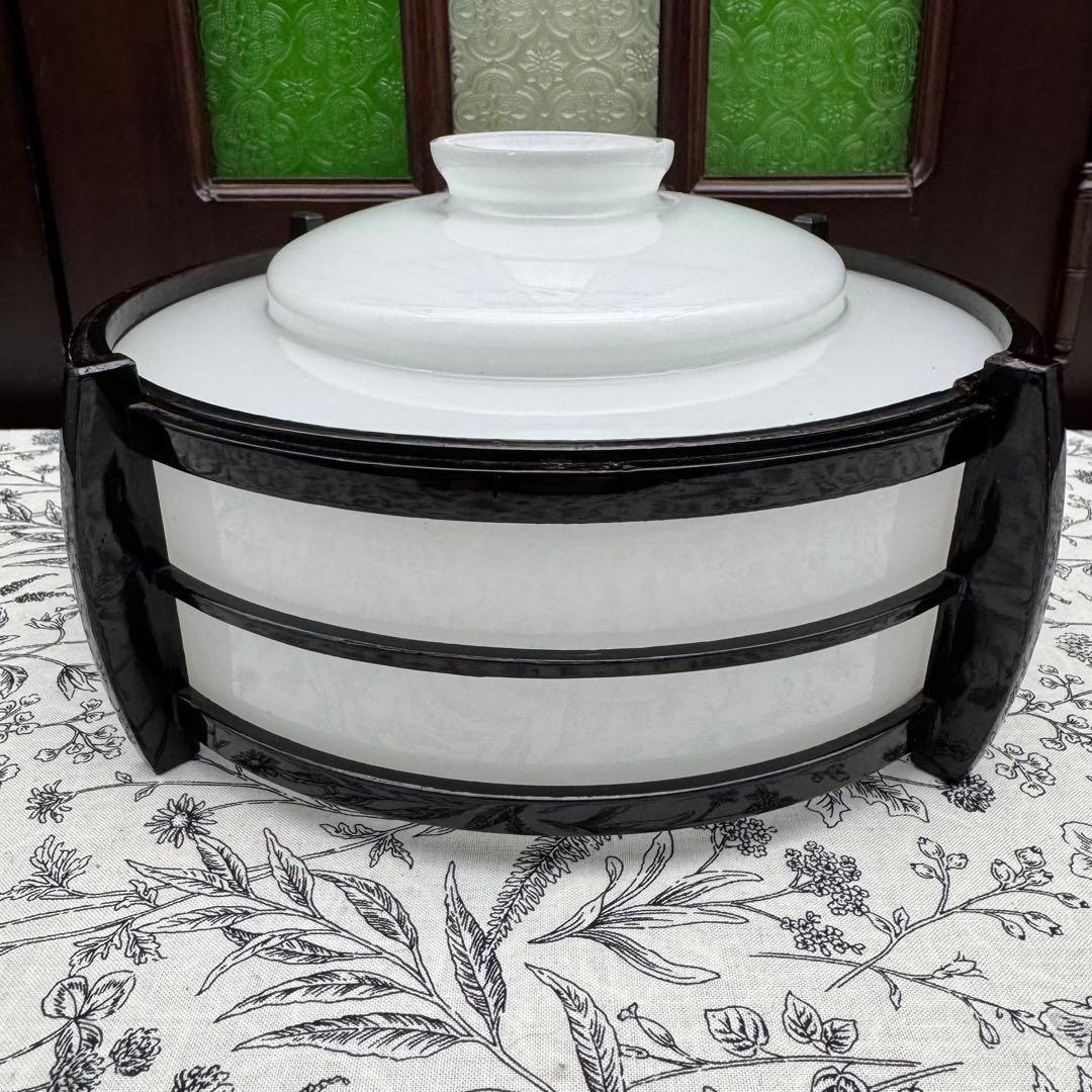 電笠 乳白硝子 大正ガラス　　　　　アンティーク 01