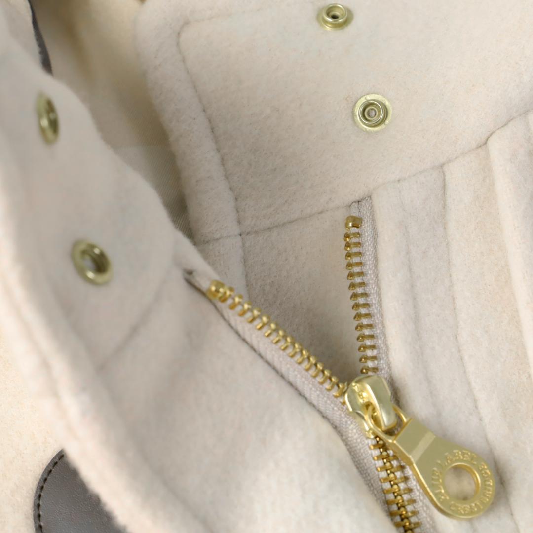 748k新品 ブルーレーベルクレストブリッジ パイルメルトンダッフルコート38