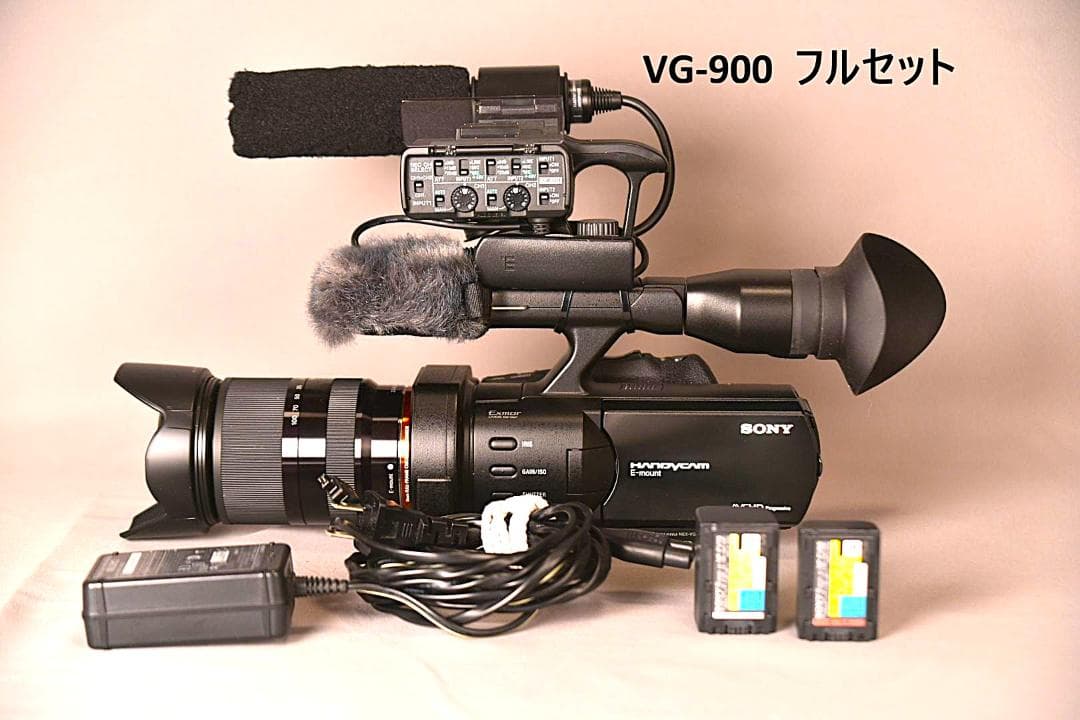 SONY NEX-VG900 フルサイズ・ XLR・レンズ・純正バッテリー付