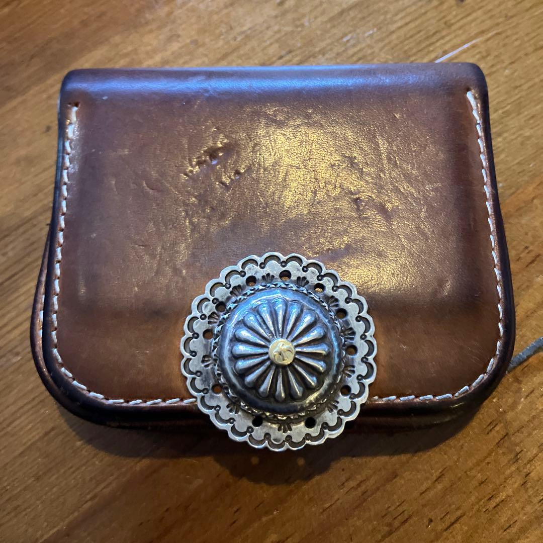 goro's（ゴローズ）K18付きフラワーコンチョ 二つ折り財布