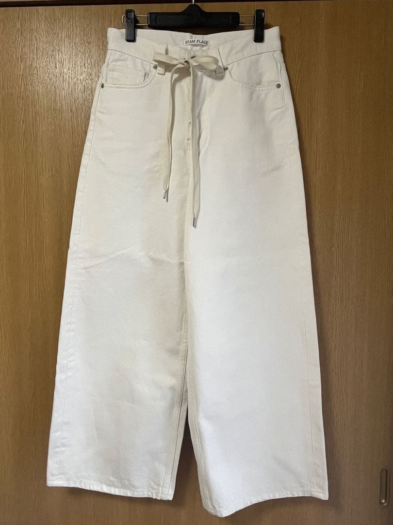 HARNA様Plage R’IAM SUPER LOOSE デニム ホワイト36