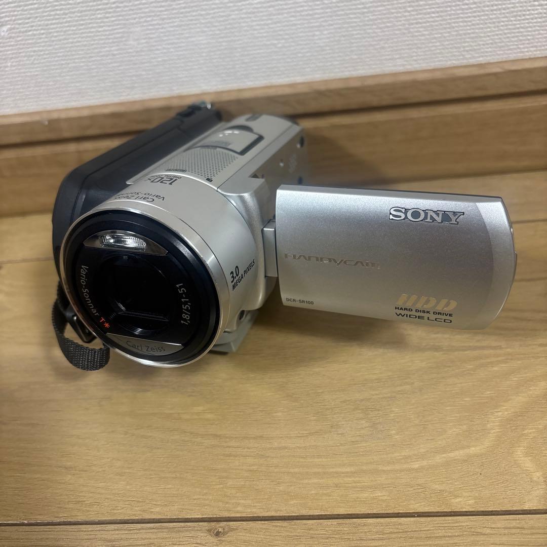 【動作品】 美品 SONY Handycam DCR-SR100 シルバーソニー