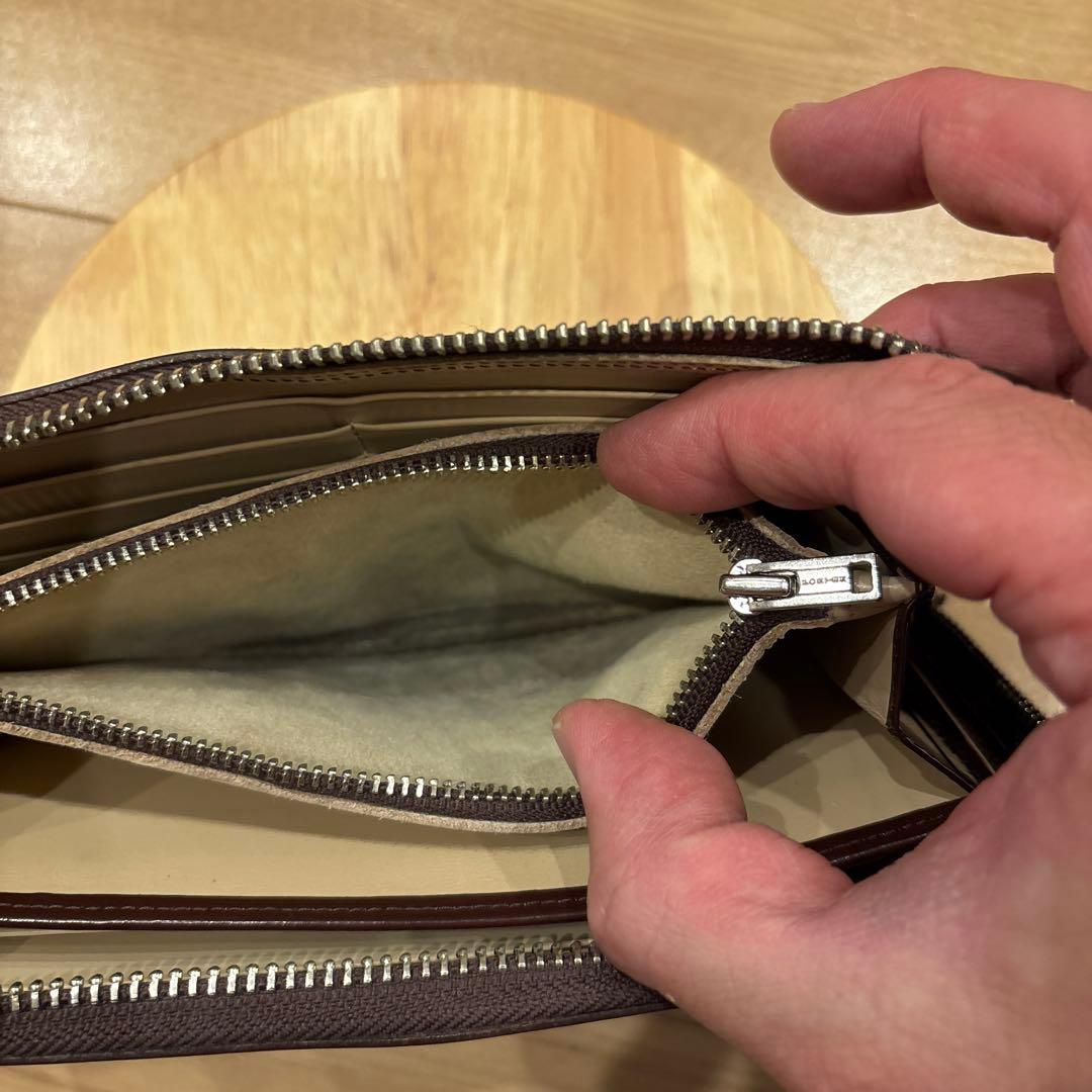 ポーター　吉田かばん　ダークブラウン レザー 長財布