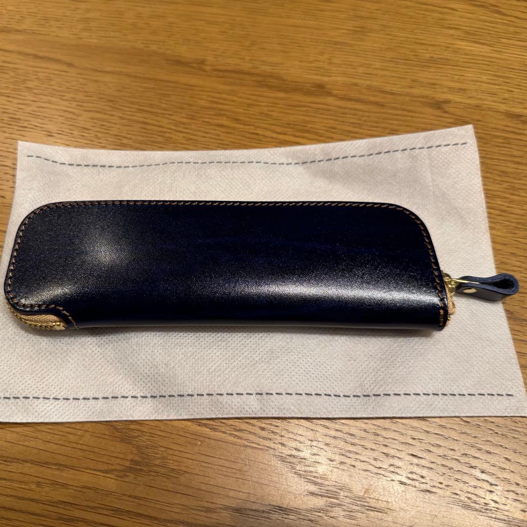 PORCO ROSSO ルガトショルダー／トレーペンケース／ネイビー