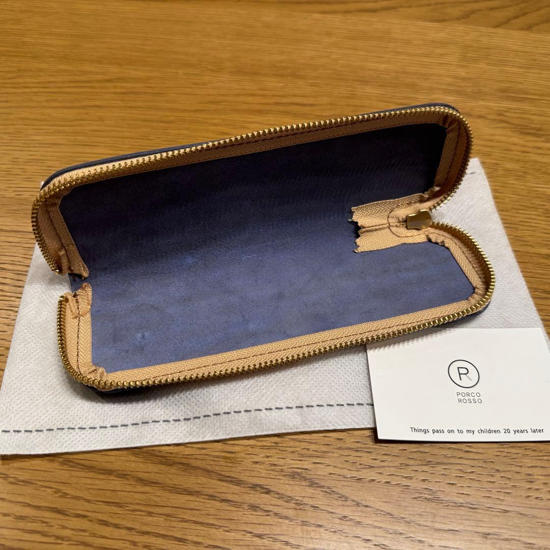 PORCO ROSSO ルガトショルダー／トレーペンケース／ネイビー