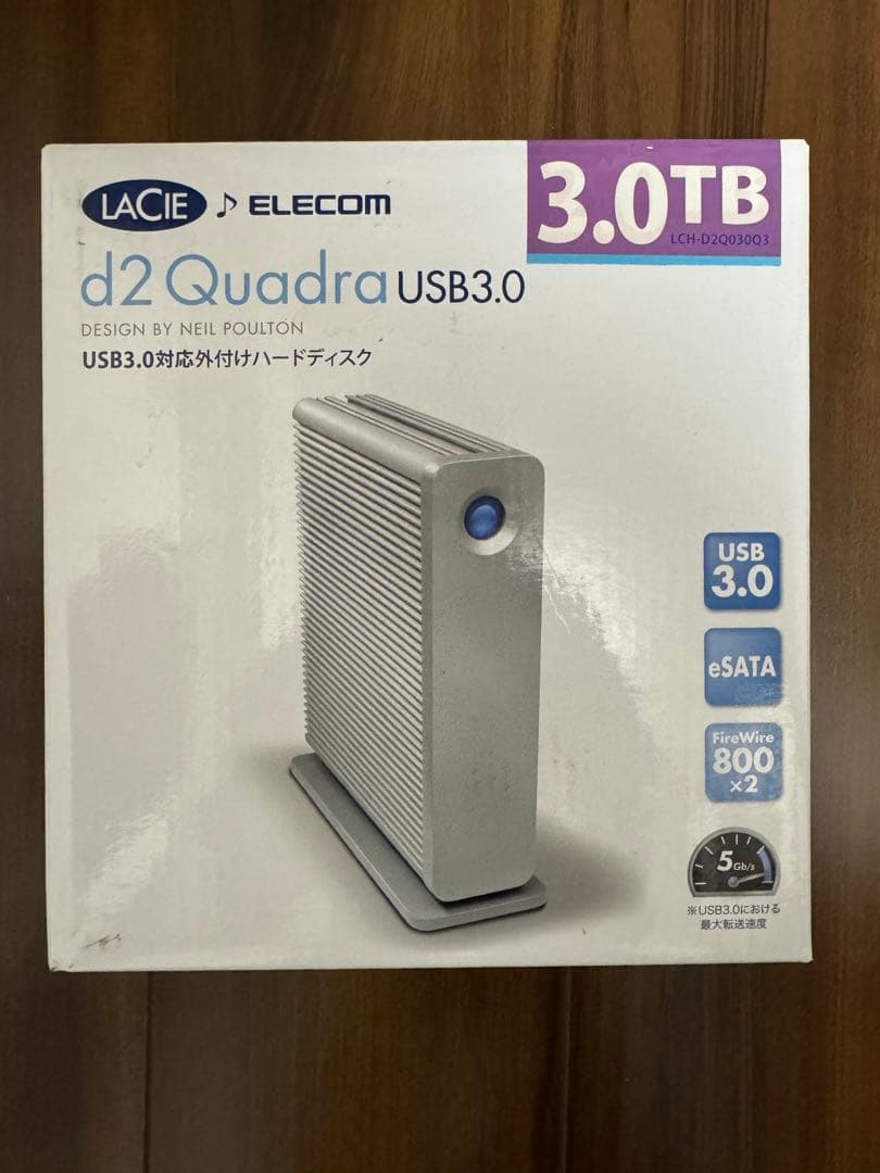 LACIE d2 Quadra USB3.0 3TB 外付けHDD 新品