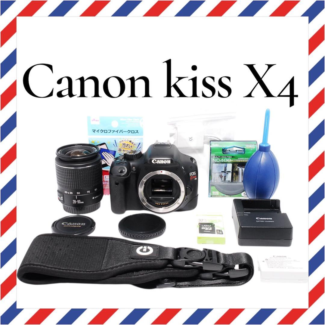 スマホ転送OK❤️Canon kiss X4❤️1ランク上の撮影ができるフィルター付