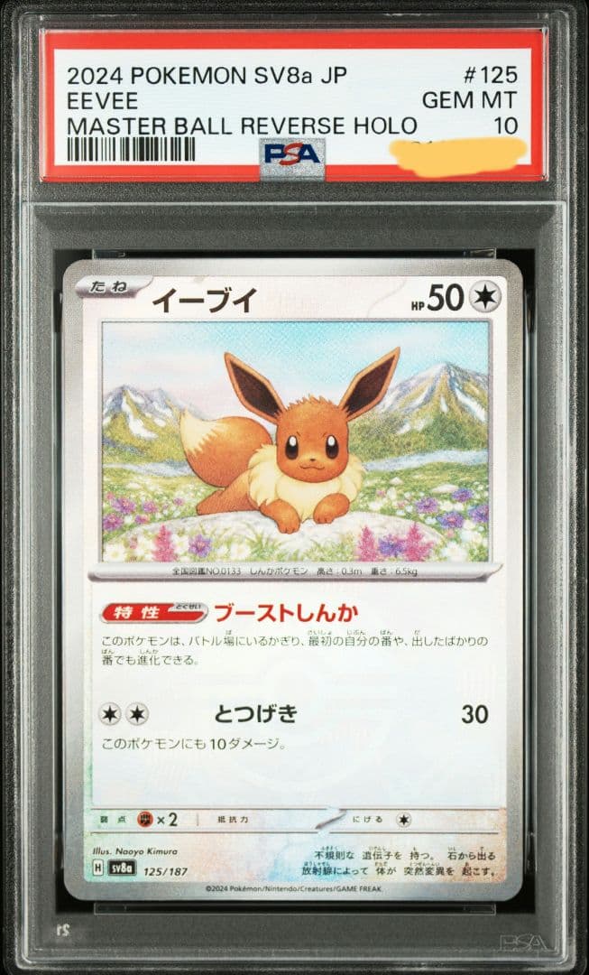 イーブイ マスターボールミラー PSA10