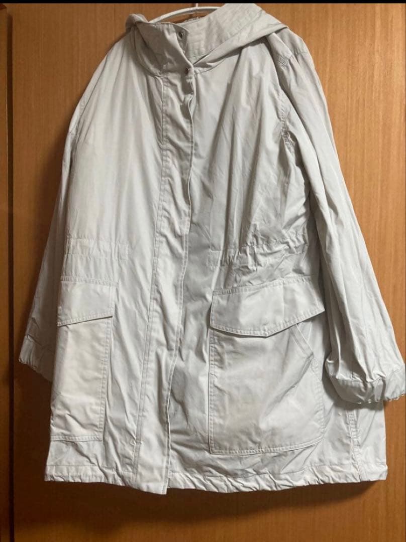 23区大きいサイズ46 3wayダウンインナー付モッズコート ライトグレー系