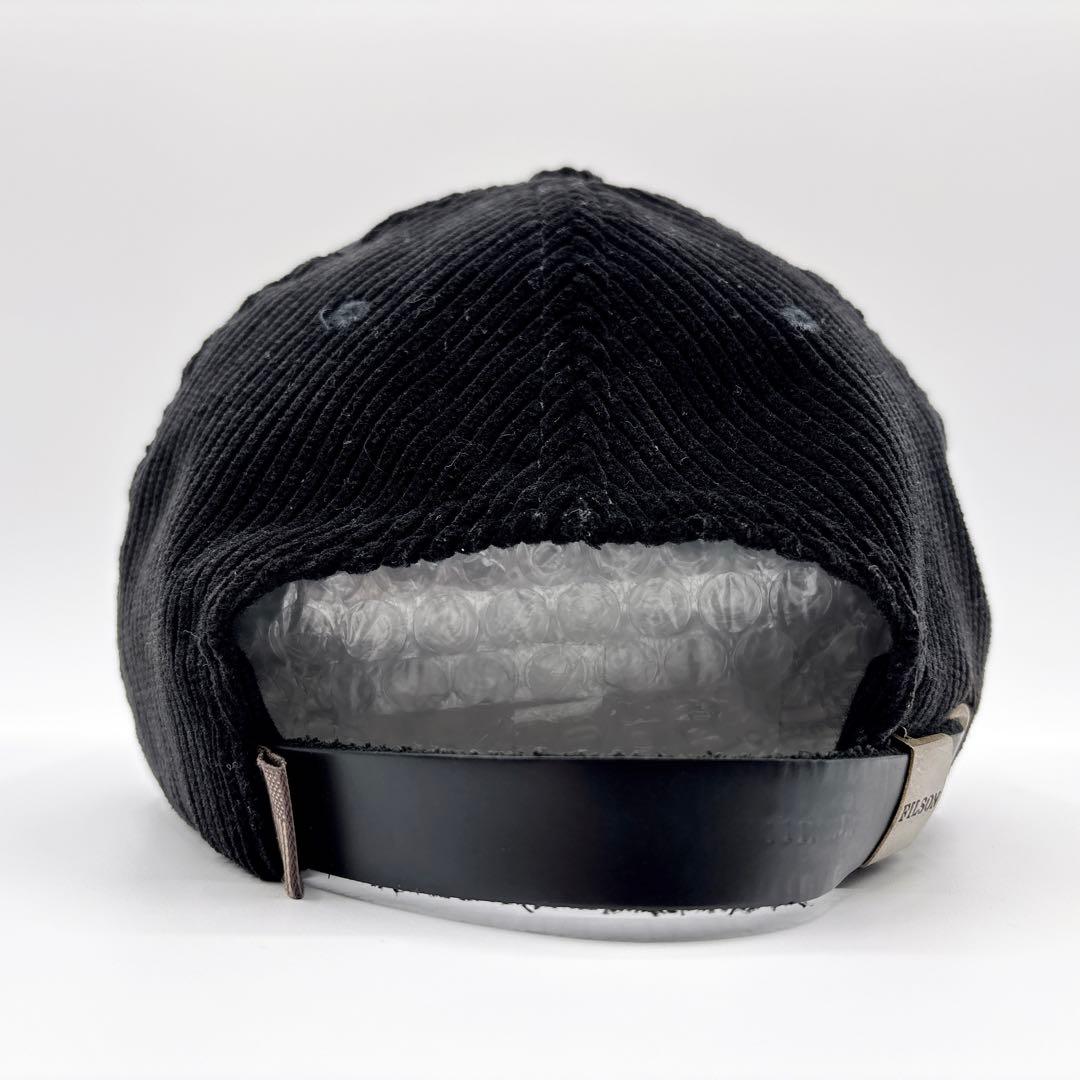 【廃盤品】極美品 フィルソン コーデュロイキャップ ブラック レザーストラップ