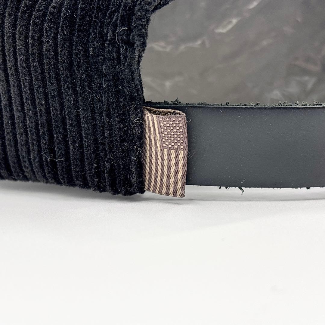 【廃盤品】極美品 フィルソン コーデュロイキャップ ブラック レザーストラップ