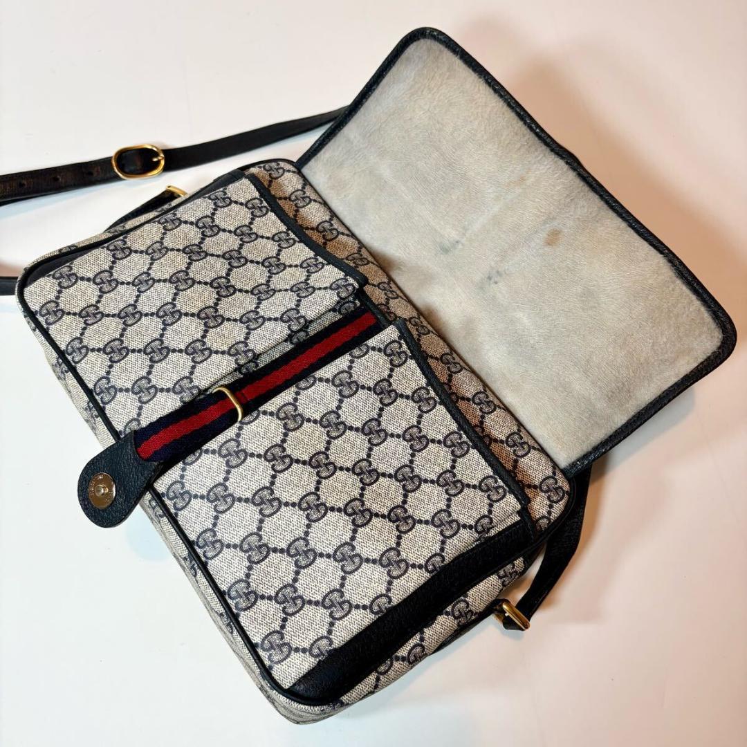 希少●美品●GUCCI グッチ ショルダーバッグ メッセンジャー GGスプリーム