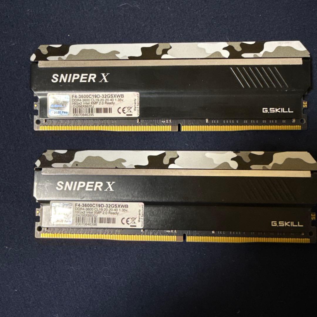 メモリー G.SKILL SNIPER X 32GB DDR4 3600MHz