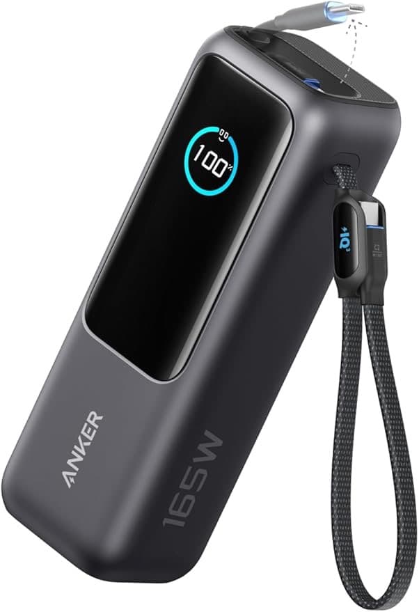 新品 Anker PowerBank 25000mAh巻取り式USB-Cケーブル