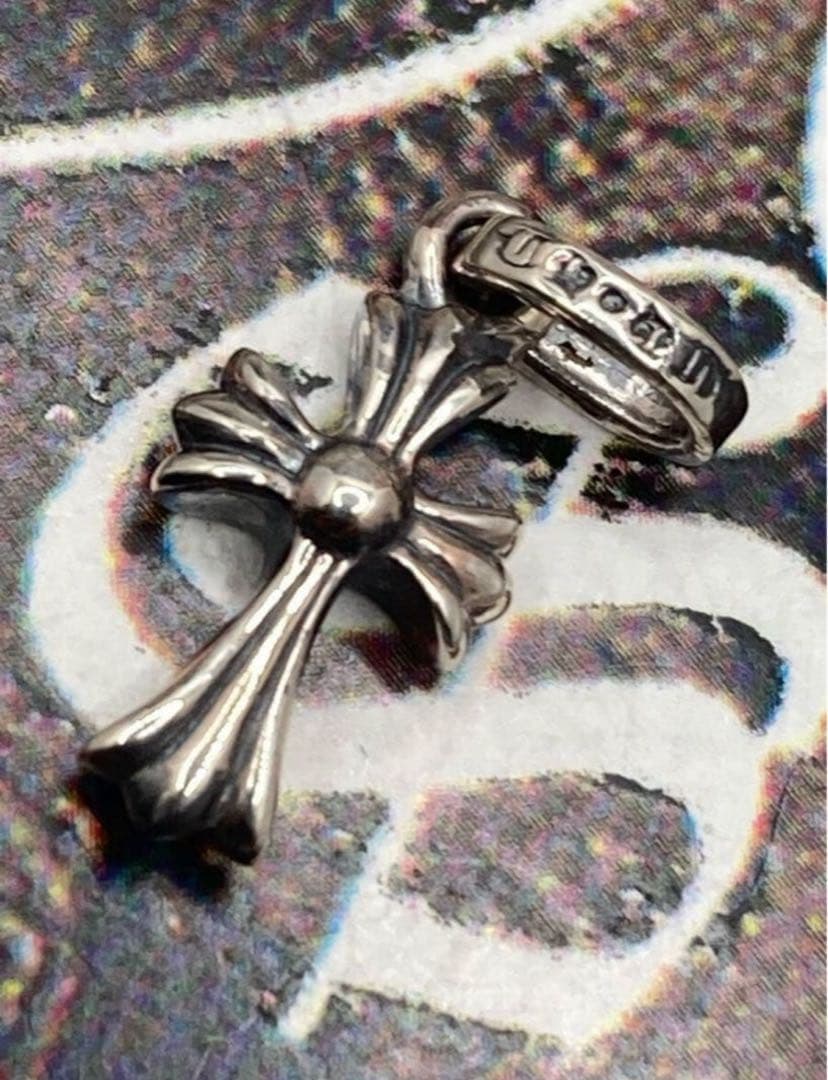 r*a様 クロムハーツ　クロス　ベビーファット　チャーム　シルバー925天然パヴ