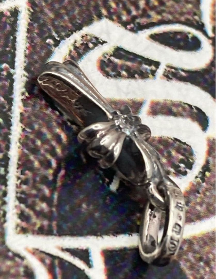 r*a様 クロムハーツ　クロス　ベビーファット　チャーム　シルバー925天然パヴ