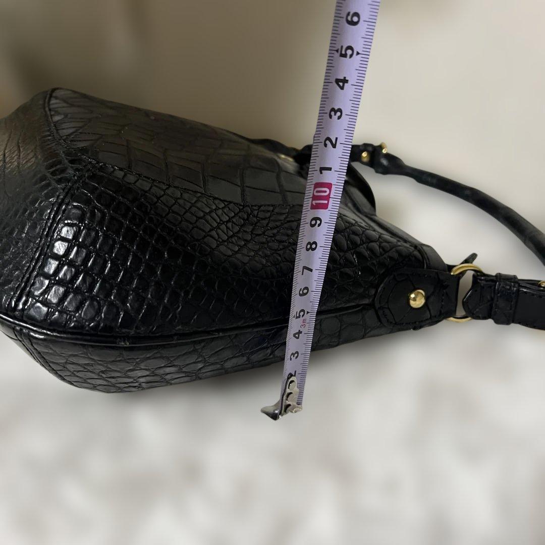 ADMJ マットクロコダイル革　バッグ