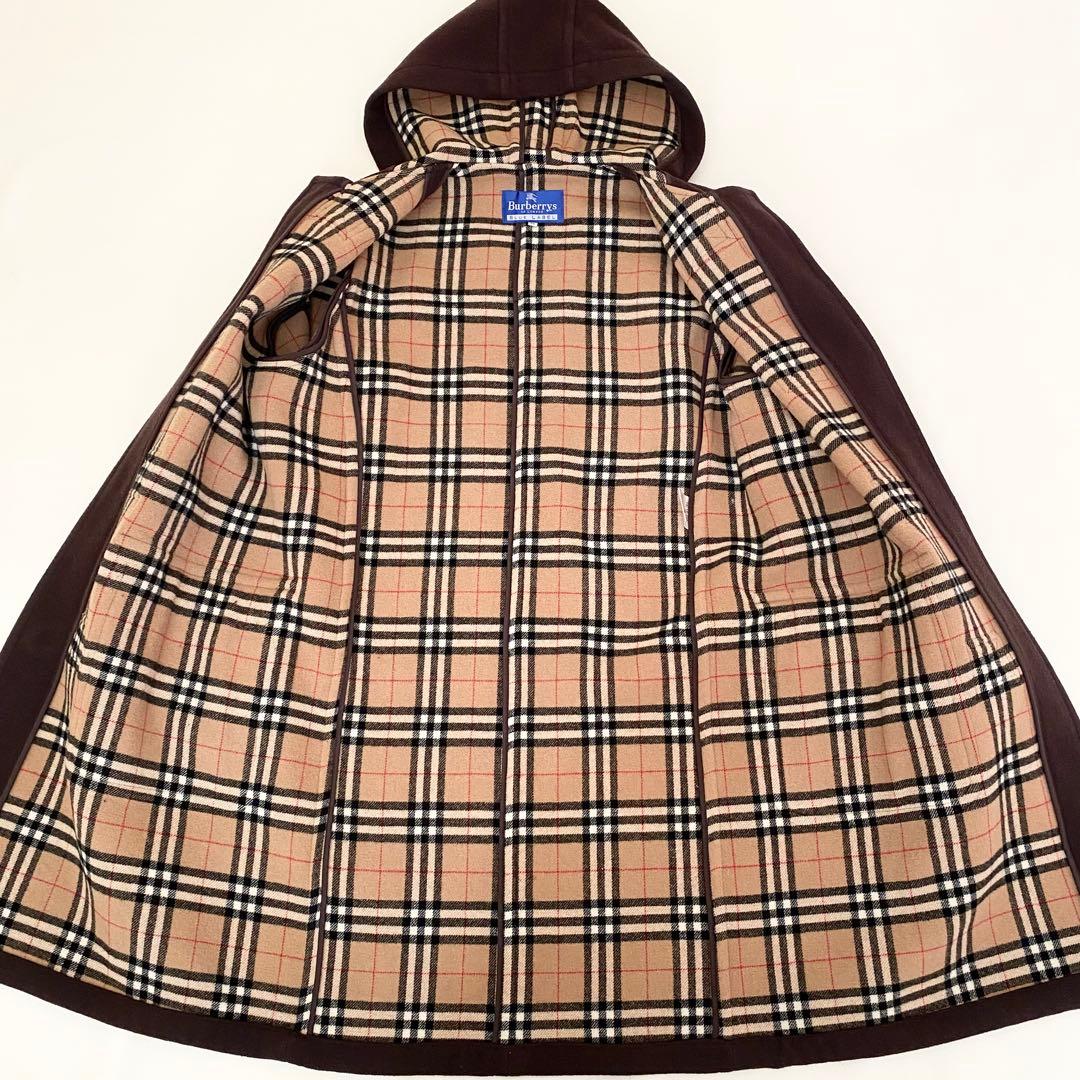 【美品】バーバリーブルーレーベル　ダッフルコート　トグルボタン　ロング丈　38