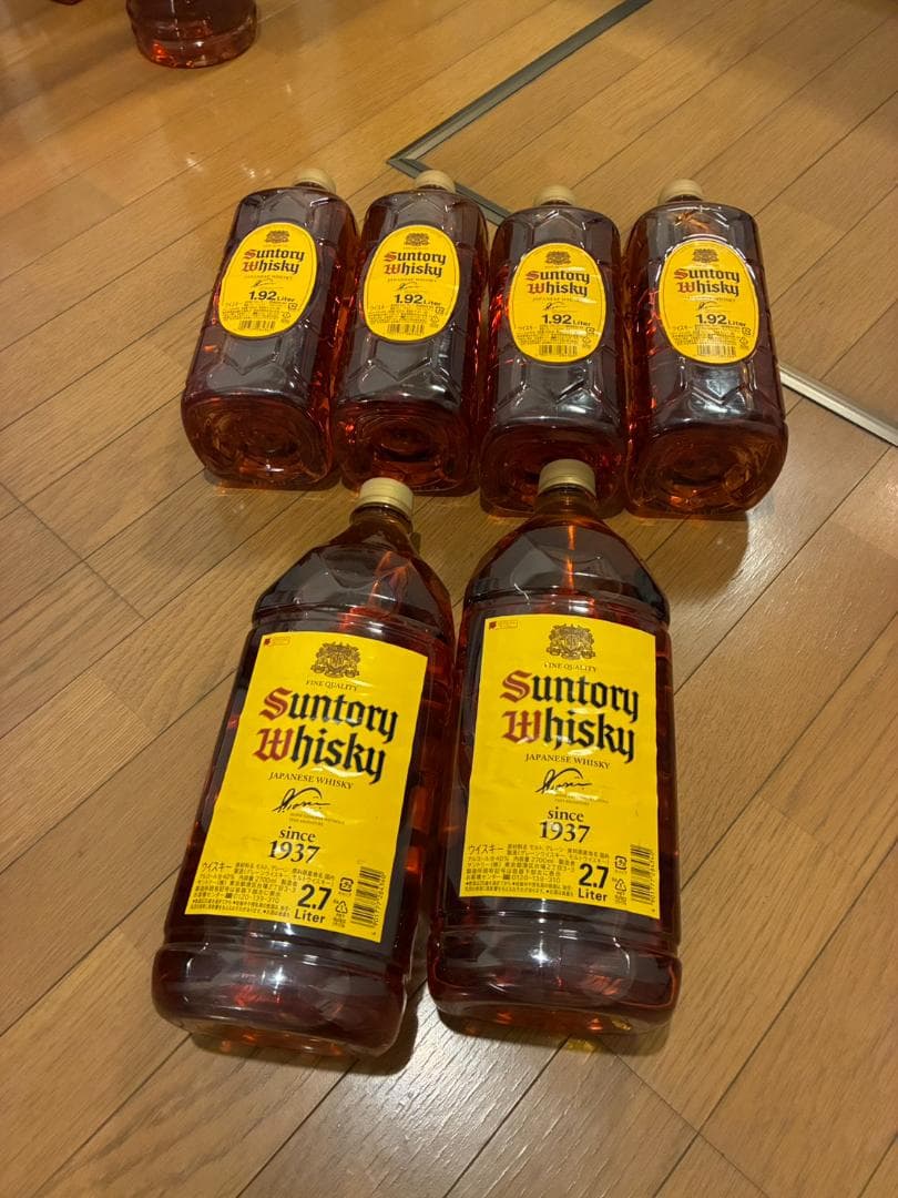 角瓶 2700ml　２本　1920ml　４本　合計６本