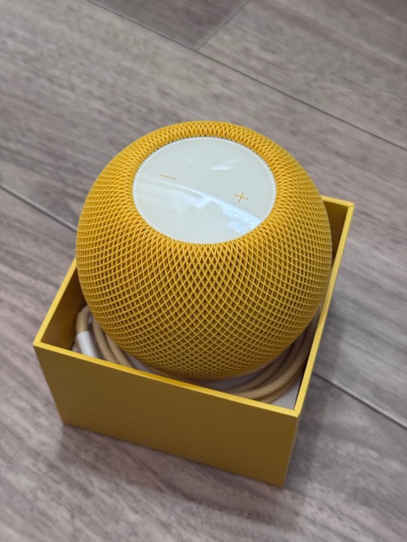 美品Apple Pod mini イエロー yellow スピーカー