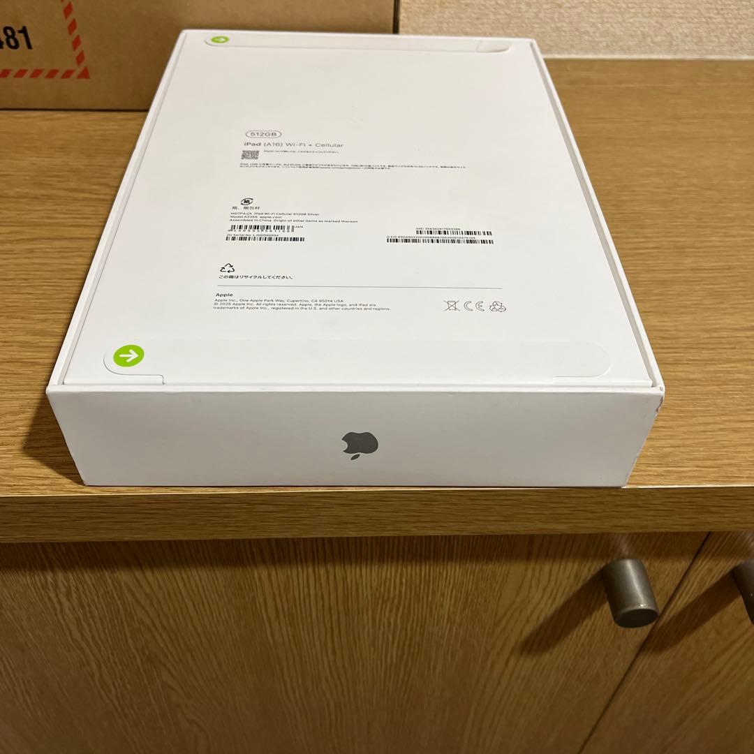 新品　iPad A16 512GB wifi+cellular 国内版