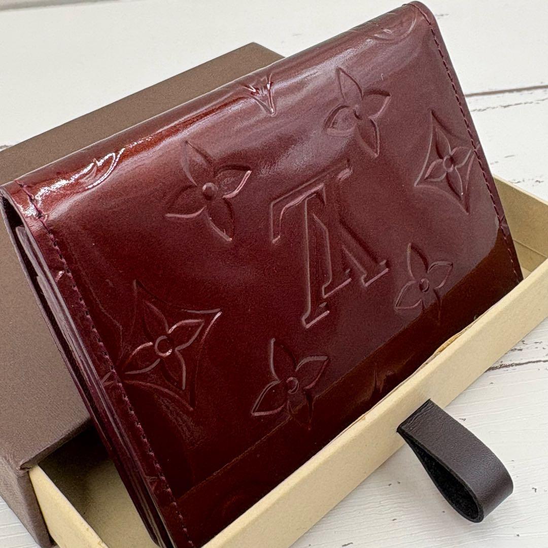 【極美品】アンヴェロップカルトドゥヴィジット カードケース ヴェルニ 名刺入れ