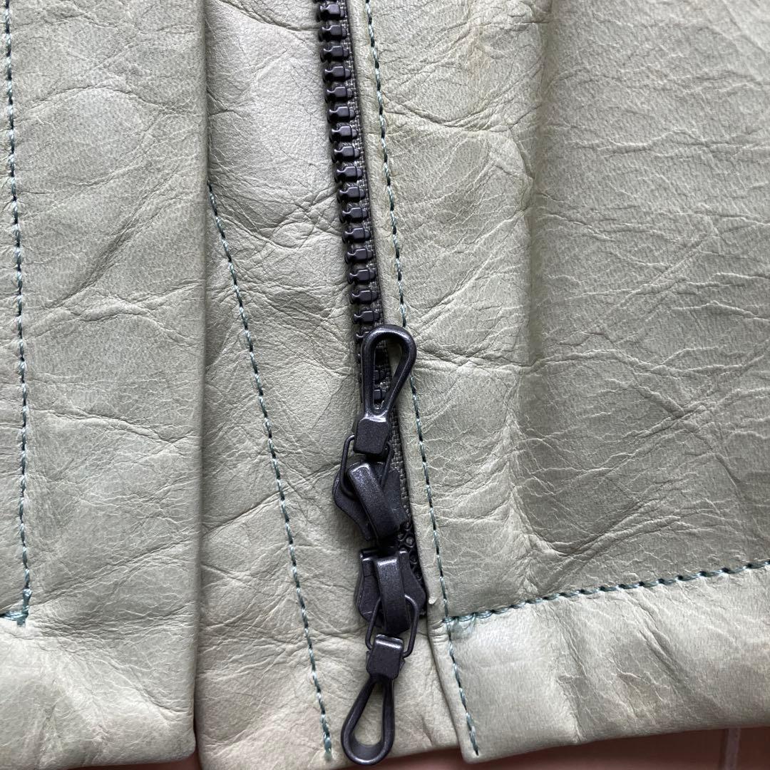 EMPORIO ARMANI シングルライダースジャケット 42