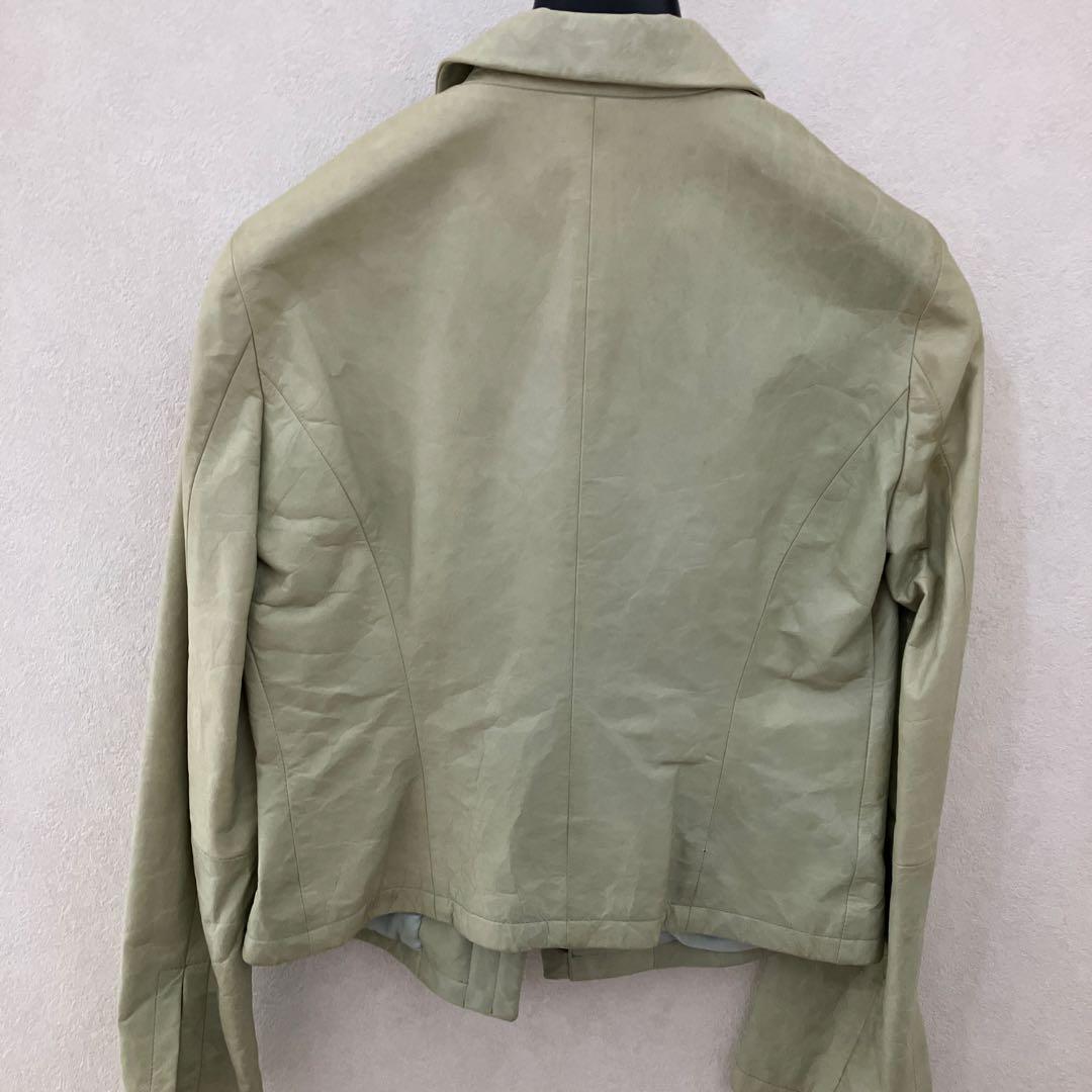 EMPORIO ARMANI シングルライダースジャケット 42