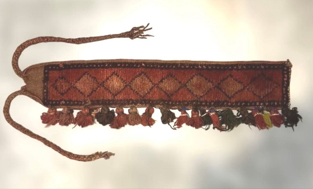 ア*ィ様 オールドキリム　手織りラグとラクダ飾りのセット