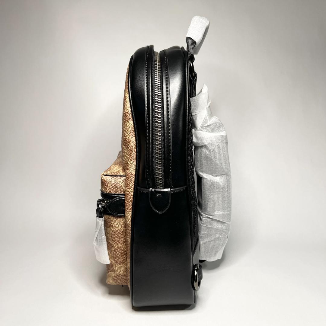 【新品未使用】COACH コーチ チャーター パック・シグネチャー ボディバッグ