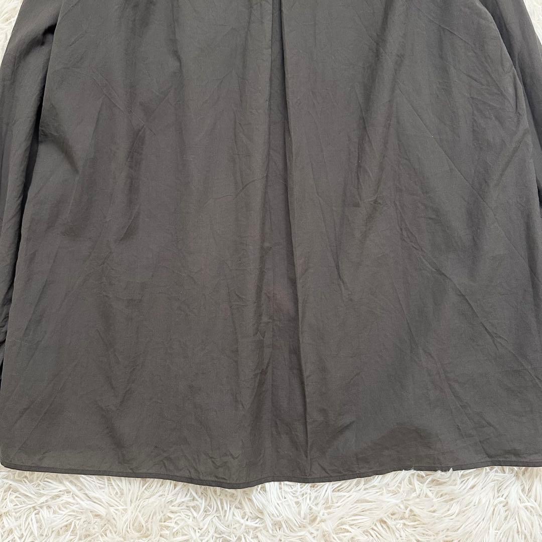 25SS✨️マーガレットハウエル コットンボイルシャツ チャコール L 洗える