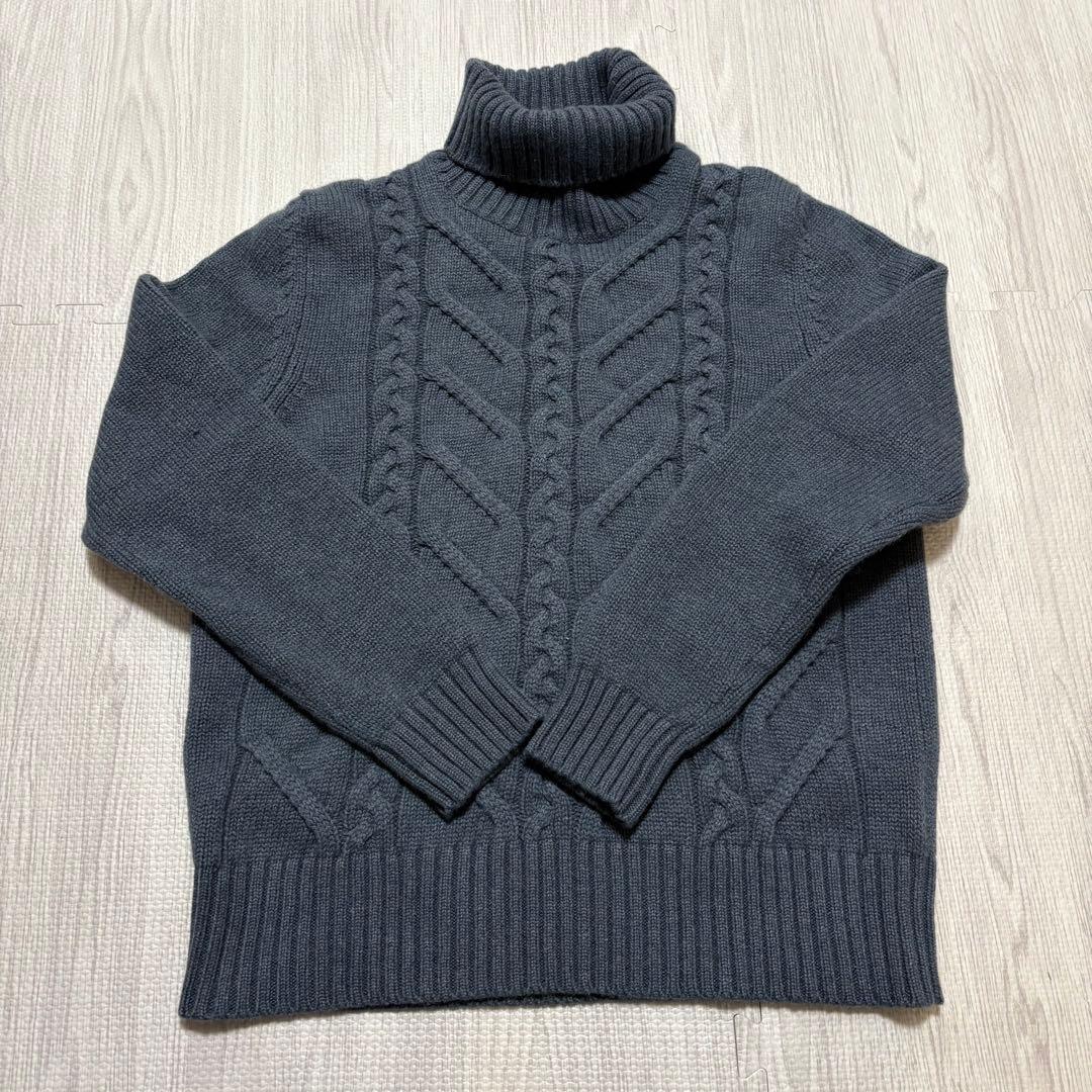 PIACENZA ピアチェンツァ カシミア100％ ケーブル編ニット イタリア製