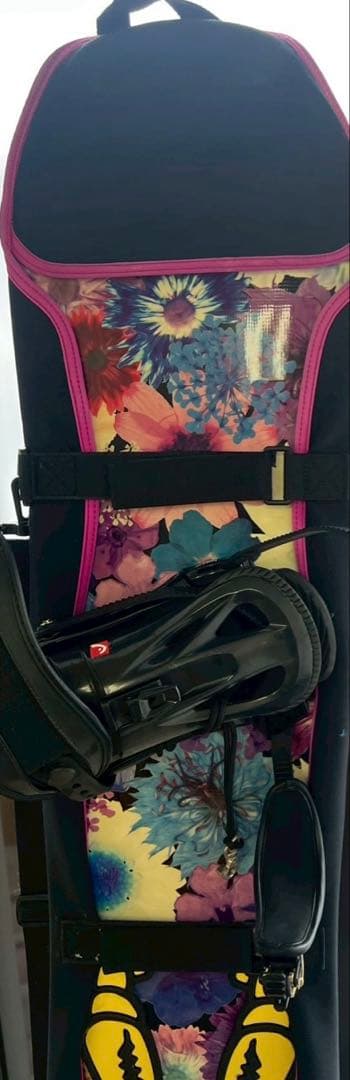 スノーボードセット Calmano × ESTIVO 花柄 ビンディングブーツ