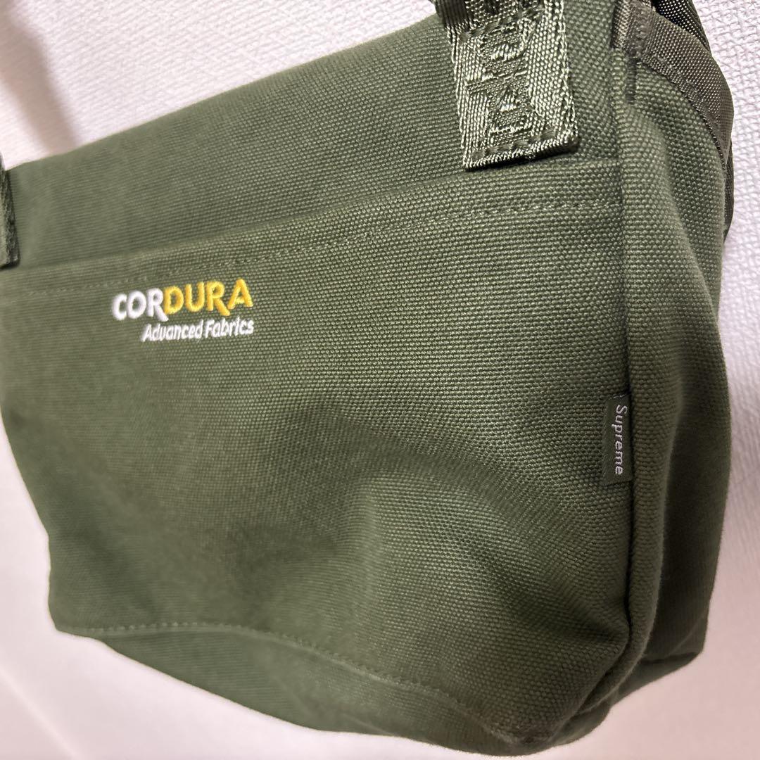 supreme ミニメッセンジャーバッグ オリーブ　ショルダーバッグ