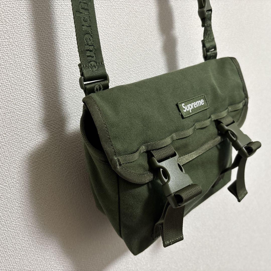supreme ミニメッセンジャーバッグ オリーブ　ショルダーバッグ