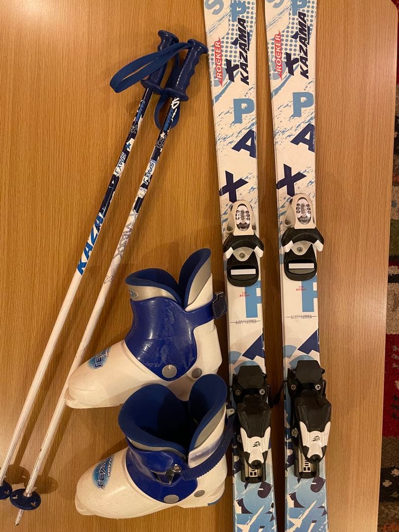 子供用スキー2セットまとめ 板116/108 ブーツ付き