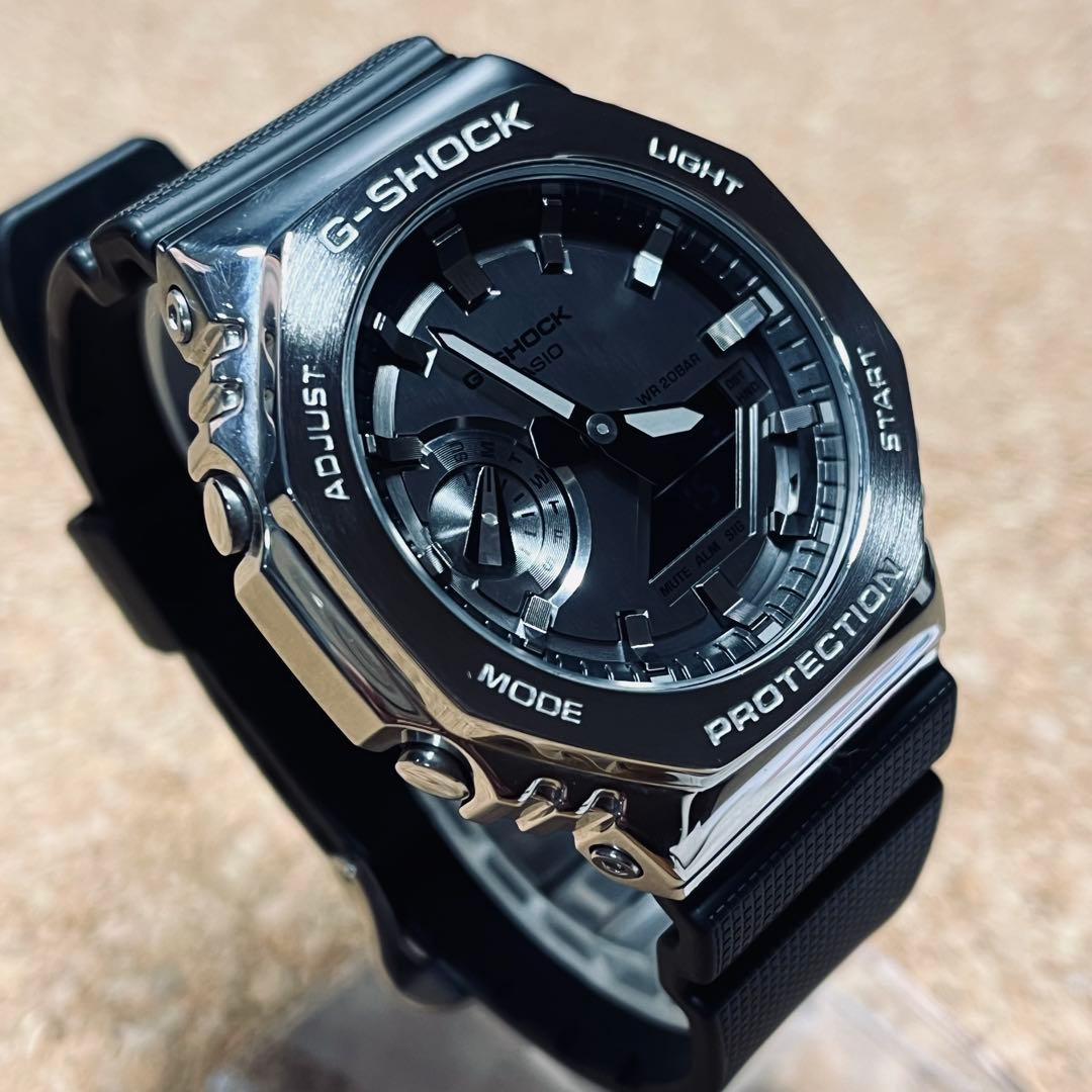 美品】カシオGーSHOCK/GMー2100 ー1AJFメタルカバード国内正規品