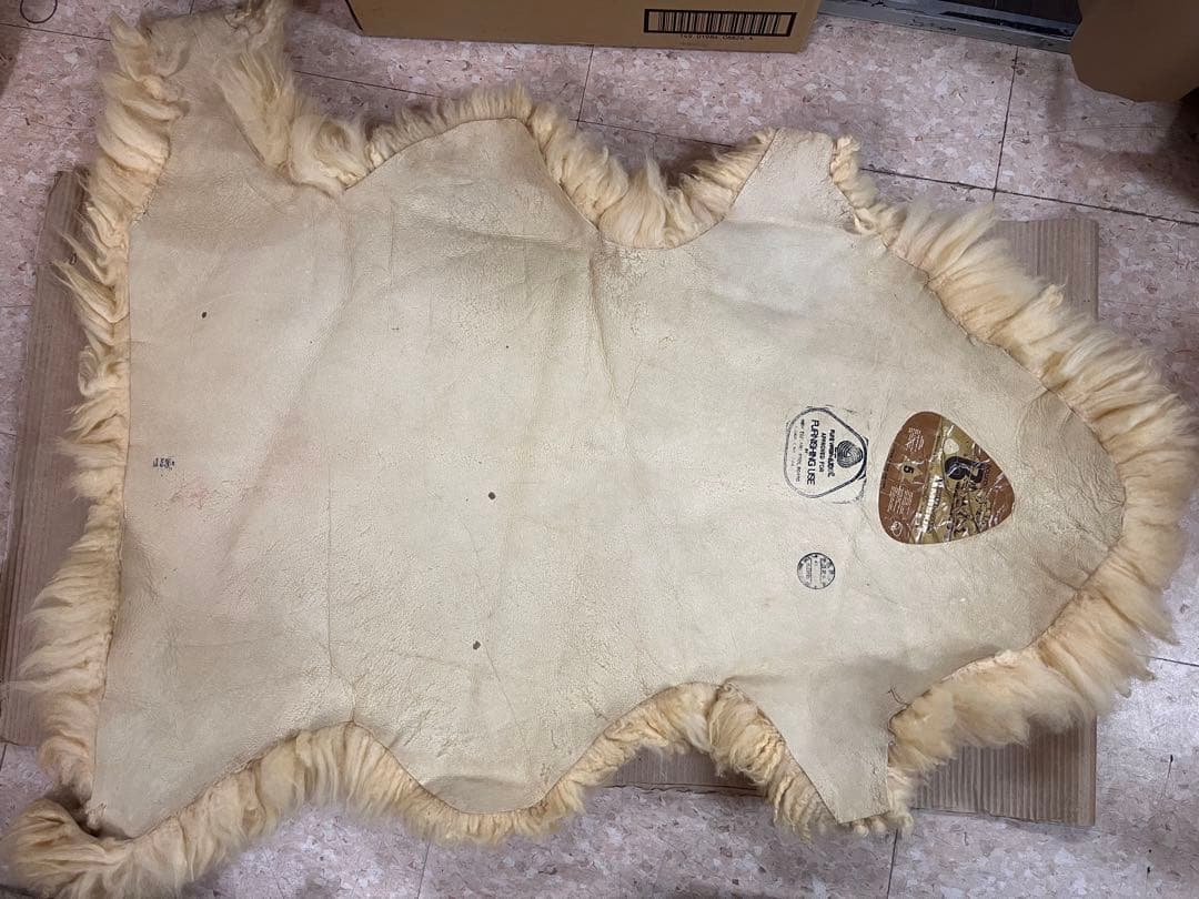 BOWRON ボーロン 天然 ムートンラグ ニュージーランド 羊毛　4枚セット