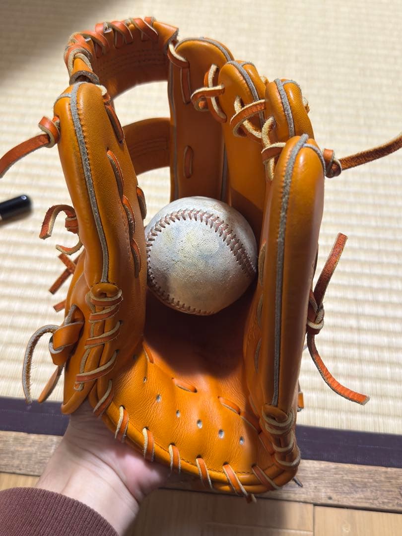 ZETT プロステイタス 軟式グローブ オレンジ